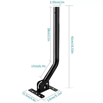 Outdoor HDTV Antenna Amplified TV Aerial UHF VHF FM Receiver With Mount Pole 6