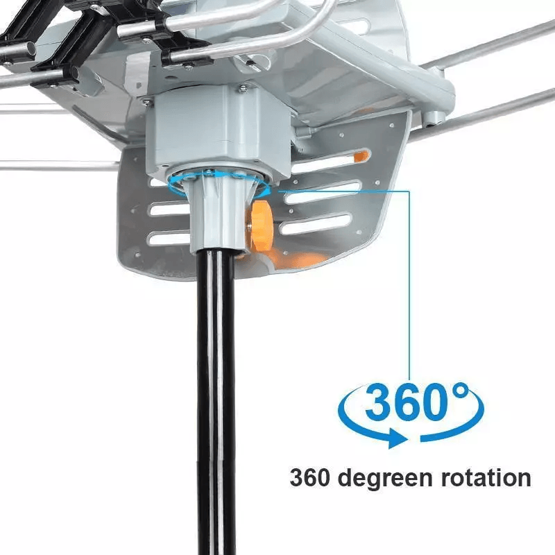 Outdoor HDTV Antenna Amplified TV Aerial UHF VHF FM Receiver With Mount Pole 2