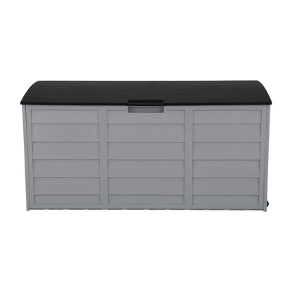 All Weather UVResistant Outdoor Storage Deck Box With Wheels Lockable Patio Garden Shed Bin For Bac 6