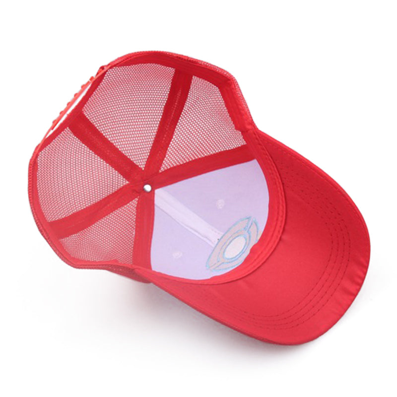 Pokemon Baseball Cap Anime Cartoon Ash Ketchum Cosplay Hat Adjustable Mesh Cap For Kids Role Play