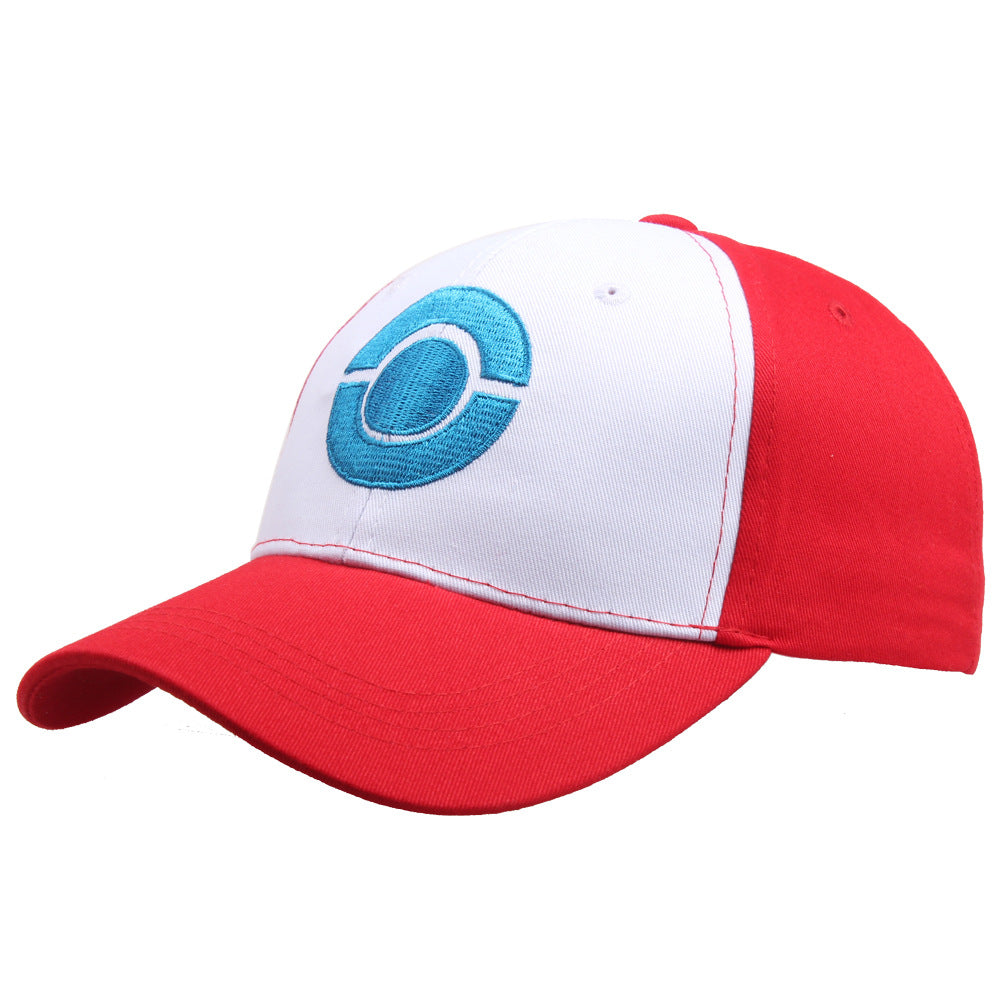 Pokemon Baseball Cap Anime Cartoon Ash Ketchum Cosplay Hat Adjustable Mesh Cap For Kids Role Play