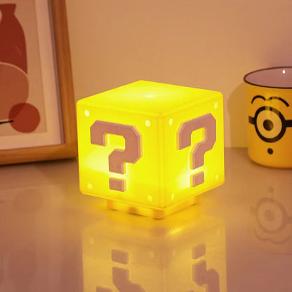 LED Question Mark Night Light with Music, Anime Bedside Lamp, USB Rechargeable, Perfect Gift for Bedroom & Kids