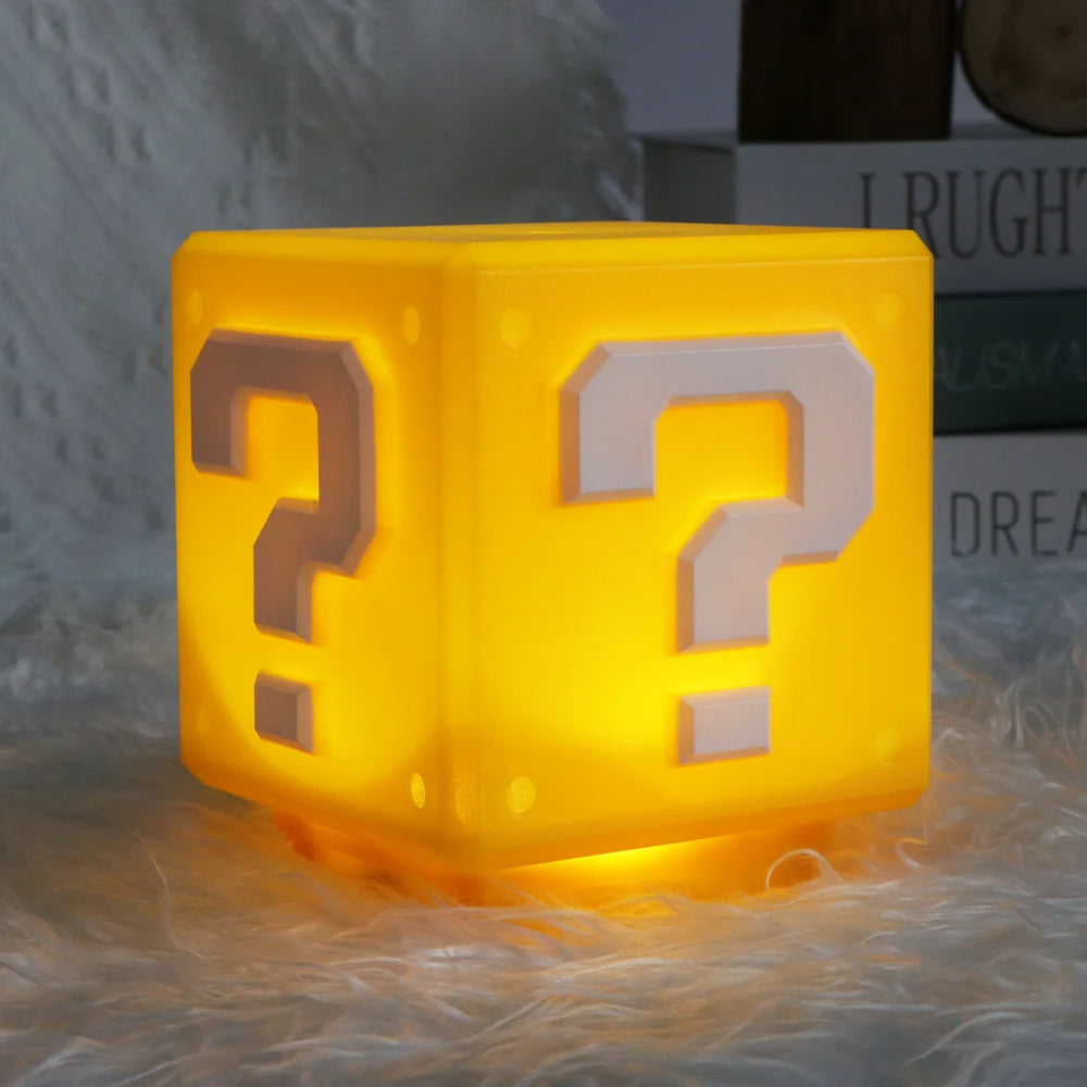 LED Question Mark Night Light with Music Anime Bedside Lamp USB Rechargeable Perfect Gift for Bed