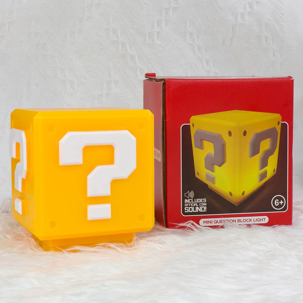 LED Question Mark Night Light with Music Anime Bedside Lamp USB Rechargeable Perfect Gift for Bed
