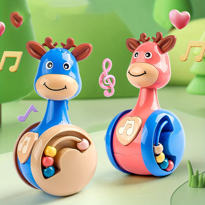Fawn Sliding Tumbler Toy Baby Rattle With Sound Educational Early Learning Gift For Infants  Toddle 1