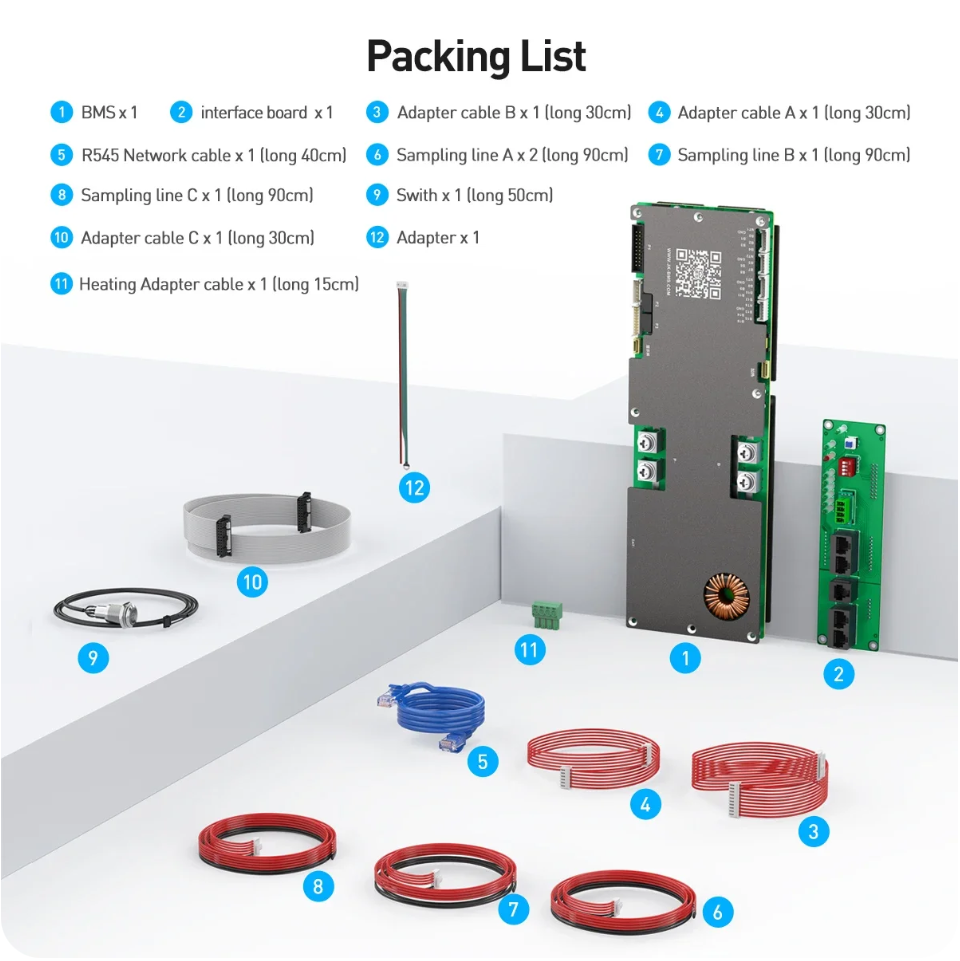 JK Inverter BMS  Smart 8S16S LiionLiFePO4 BMS With 1A2A Active Balance 100A200A 6