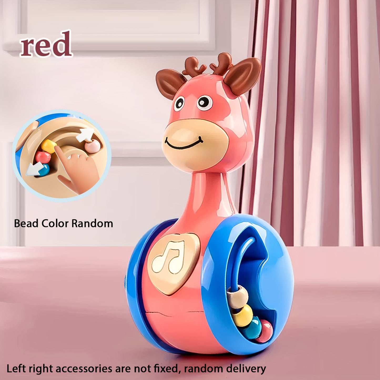 Fawn Sliding Tumbler Toy Baby Rattle With Sound Educational Early Learning Gift For Infants  Toddle 7