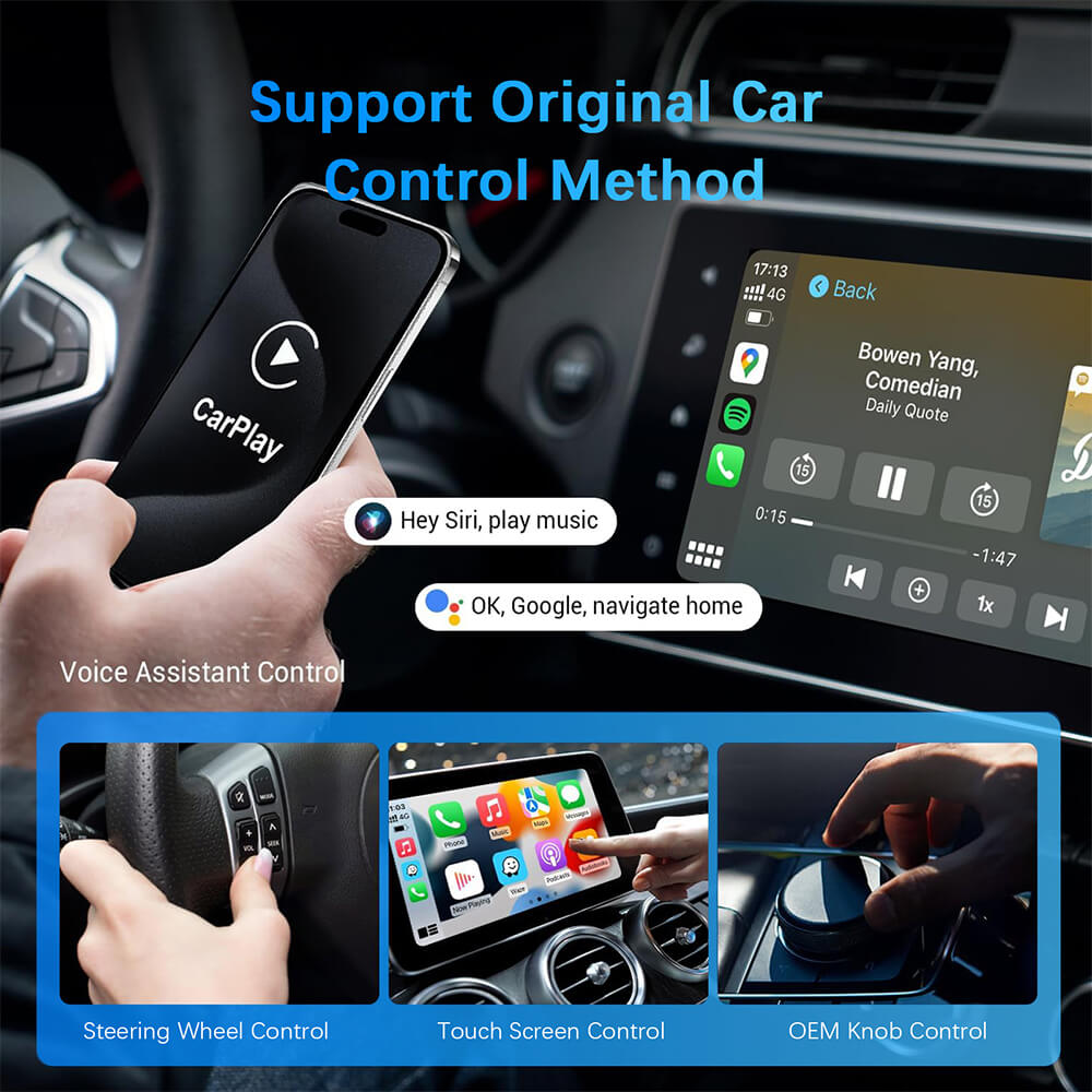 Wireless CarPlay Adapter  Android Auto Dongle Plug  Play USB Converter For OEM Stereo 5