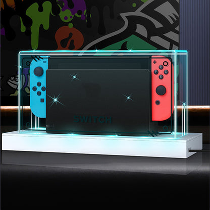 GAMINJA Clear Dust Cover for Nintendo Switch & OLED, Acrylic Protective Case & Display Box