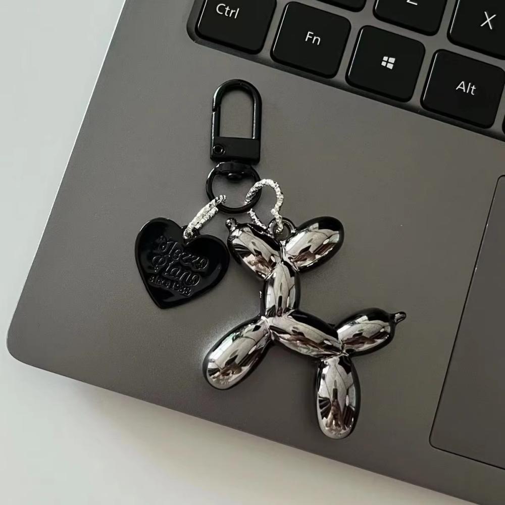 Y2K Balloon Dog Keychain Punk Fashion Key Ring for Handbag Backpack  Car Keys  Cute Pendant Acce
