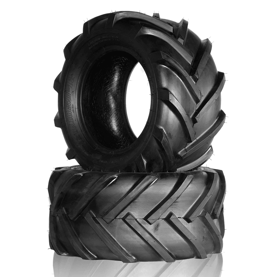 Set Of 2 Lawn Mower Tires 6 Ply Rated Super Lug Traction Tread 1