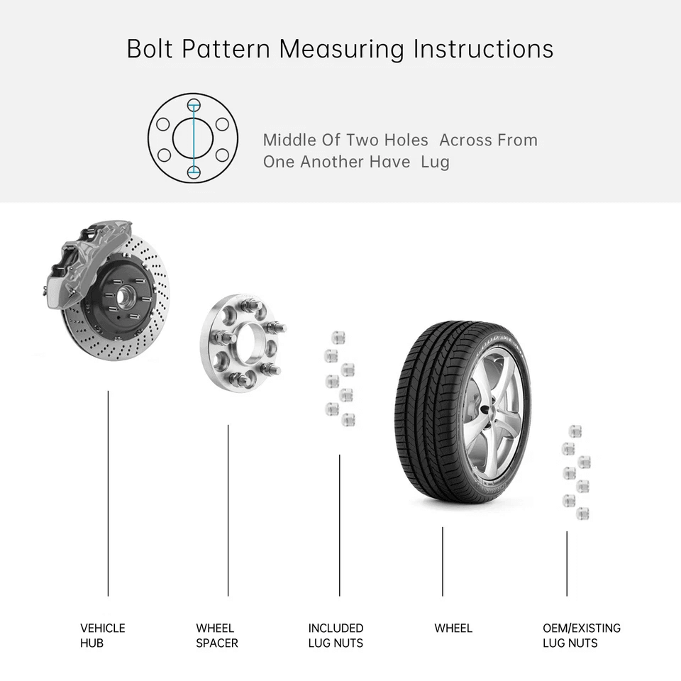 Wheel Spacers Thick Adapters For Audi S4 S5 Lug Nuts Improve Stance  Fitment 8