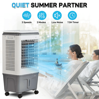 Portable Air Conditioner With Evaporative Cooler  Humidifier Quiet EnergyEfficient Cooling For Home 2