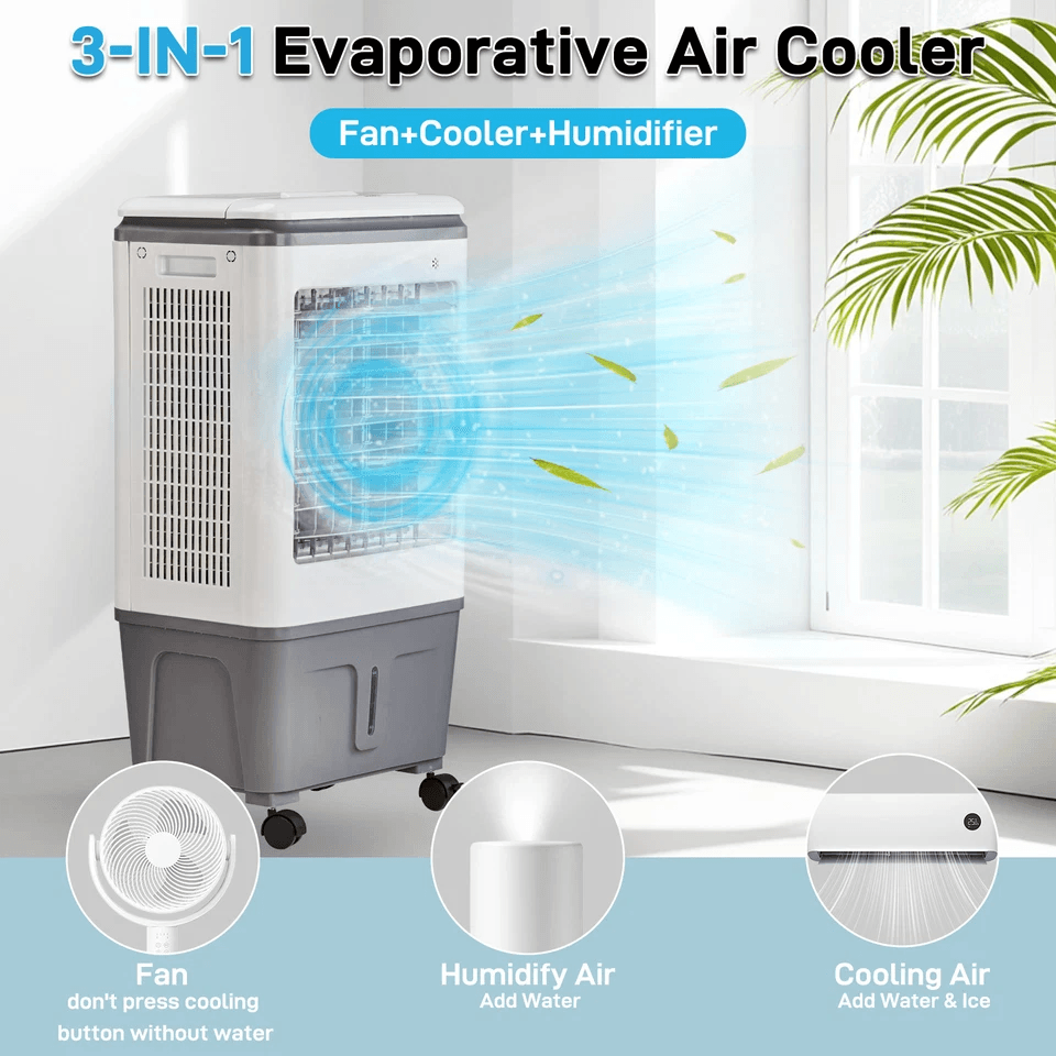 Portable Air Conditioner With Evaporative Cooler  Humidifier Quiet EnergyEfficient Cooling For Home 1