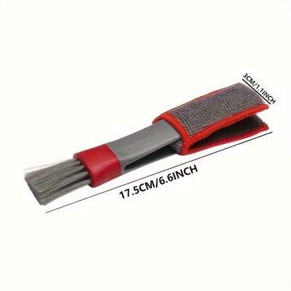 Car Vent Duster & Dust Remover Tool Soft Bristle Brush for Air Vent Cleaning & Auto Interior Detailing