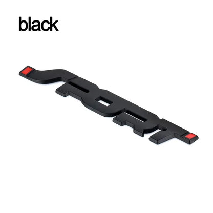 3D Chrome Metal Car Emblem Sticker Sporty Black Racing Letter Logo Badge for Trunk Hood  Styling