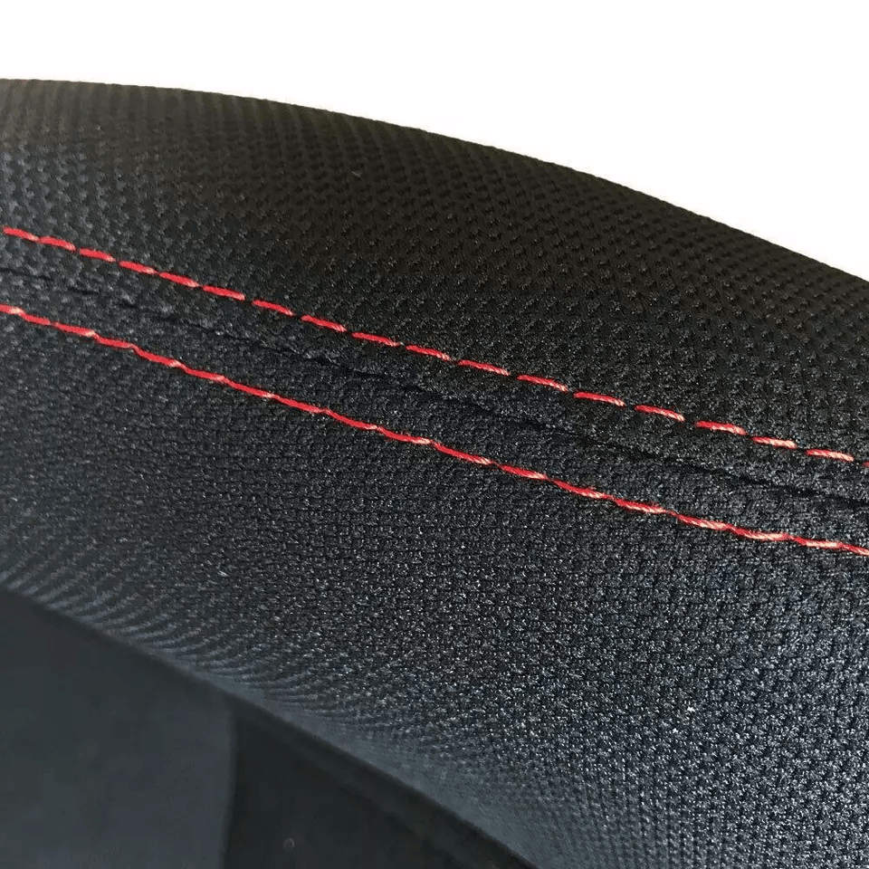 Pair Of Sports Cloth Reclinable Racing Seats Black With Slider Brackets 4