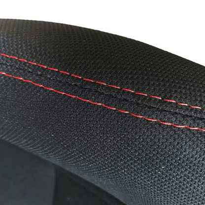 Pair Of Sports Cloth Reclinable Racing Seats Black With Slider Brackets 4