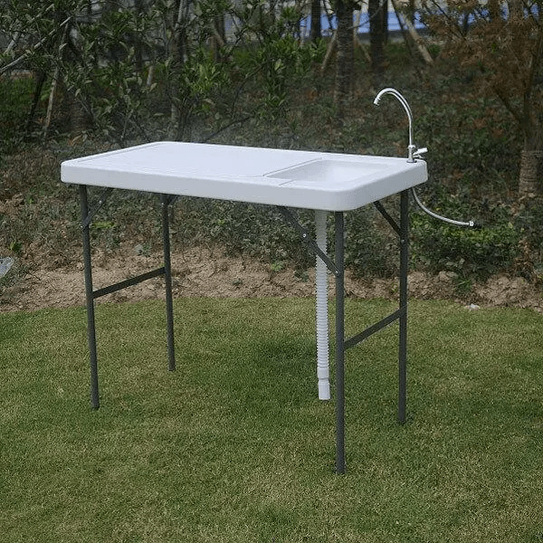 Portable Camping Fish Cutting Table With Sink  Faucet Outdoor Fish Hunting Washing  Cleaning Statio 3
