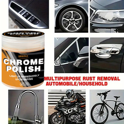Car Restoration Paste Metal Polish Cream For Wheels Door Handles  Window Trim Auto Detailing Essent 4