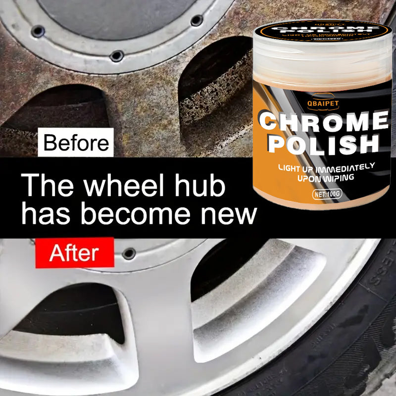 Car Restoration Paste Metal Polish Cream For Wheels Door Handles  Window Trim Auto Detailing Essent 5