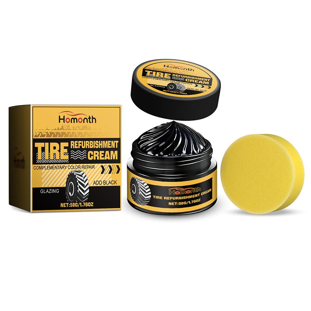 Premium Tire Coating Wax For Cars Tire Shine Film Plating Cream For AntiAging  LongLasting Shine 5
