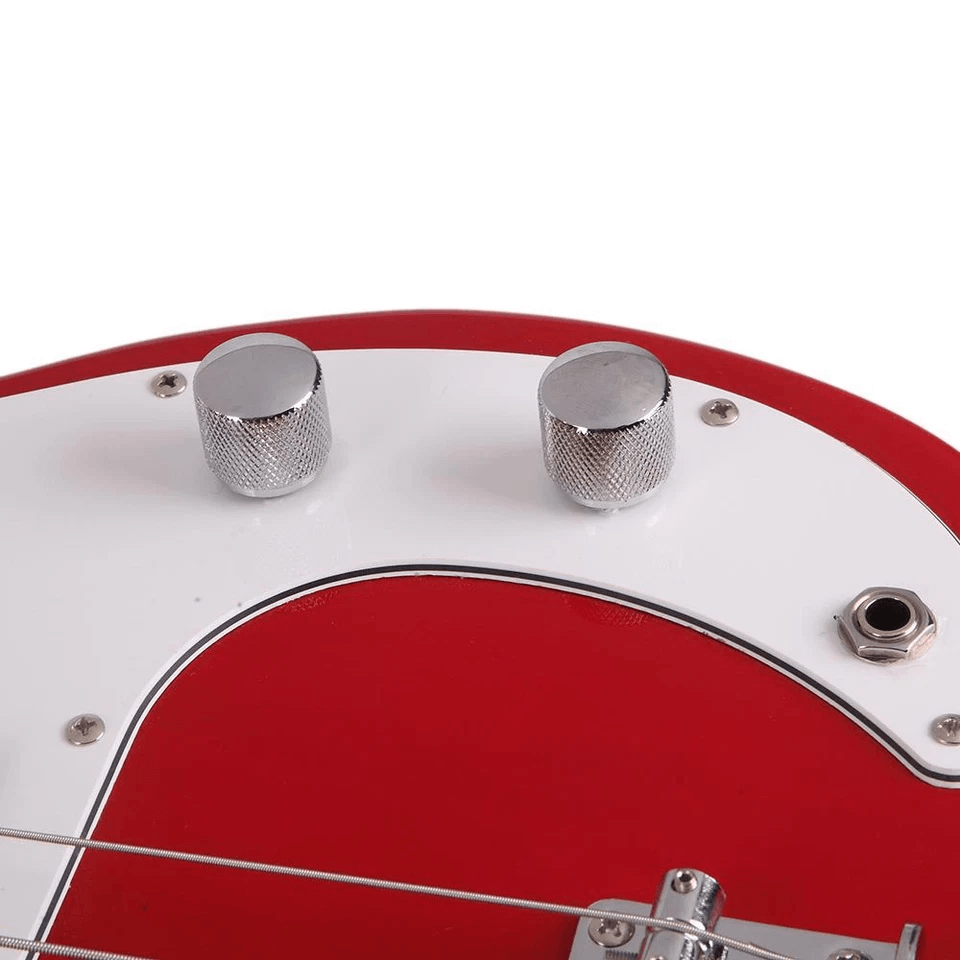 Glarry GP Electric Bass Guitar With Amplifier Red Full Starter Kit 2