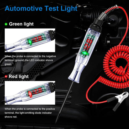 Auto Electric Measuring Pen 6V24V Car Diagnostic Probe Voltage Tester Circuit Test Pen with Ligh