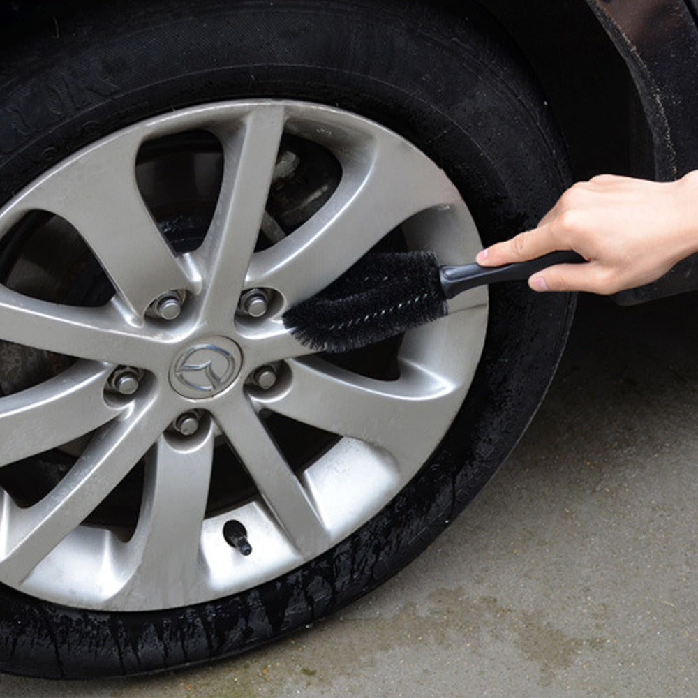 Car Tire Scrubber Brush Professional Rim Cleaner Brush & Car Care Tool for Deep Wheel Detailing