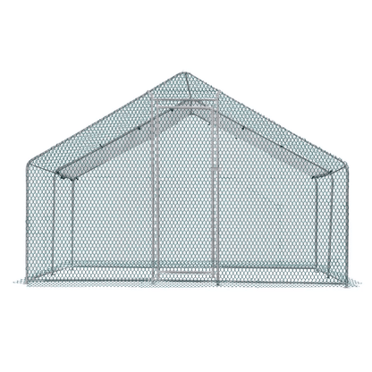 Large Metal Chicken Coop Walkin Poultry Cage Hen Run House With Waterproof Roof 1