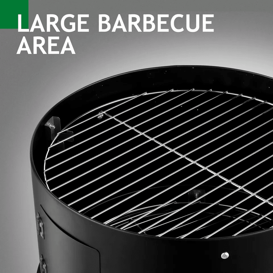 Charcoal Smoker BBQ Grill Portable Vertical Outdoor Meat Cooker With Builtin Thermometer For Grilli 3