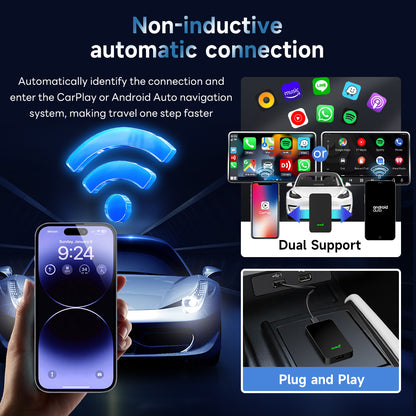 Mini Wireless CarPlay Adapter  Android Auto 2Air CarlinKit 50 Plug  Play Auto Wireless Adapter For  3