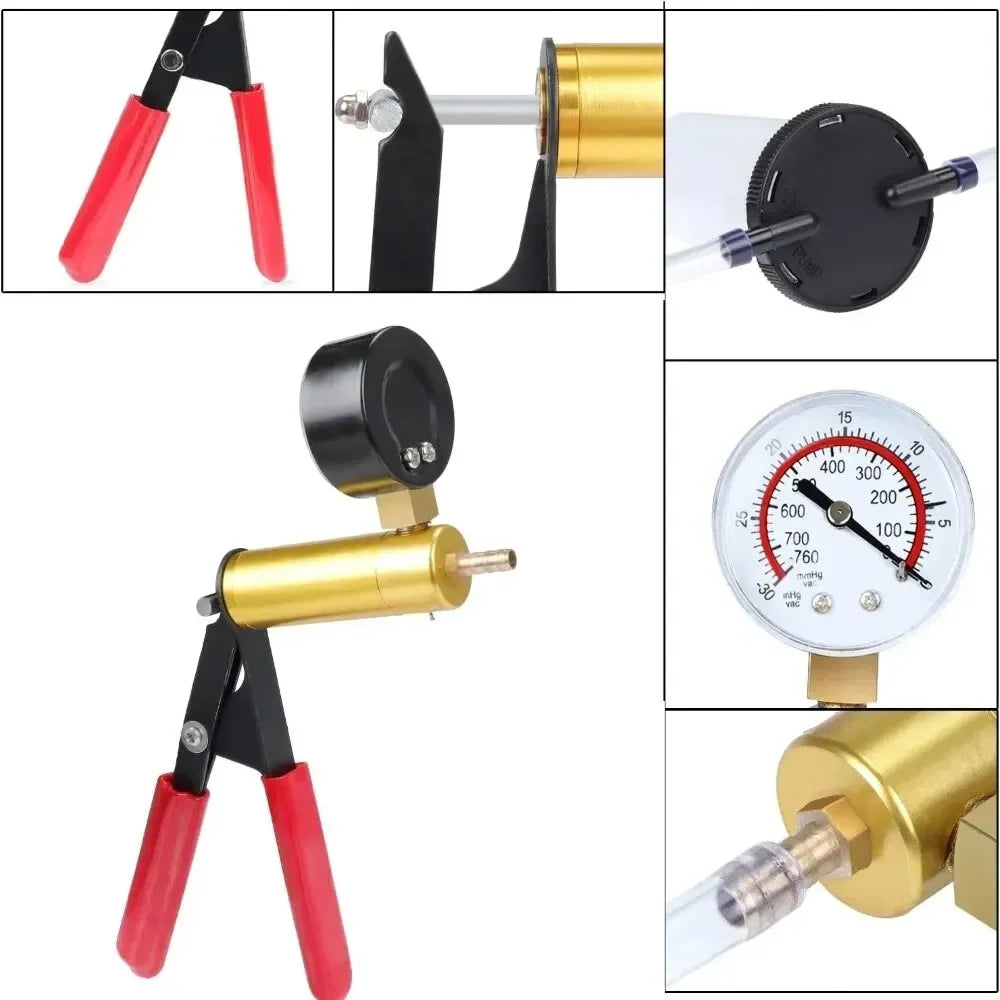 Quality Brake Fluid Vacuum Pump Kit Portable Pistol Pump Tester for Auto Repair  Diagnostics