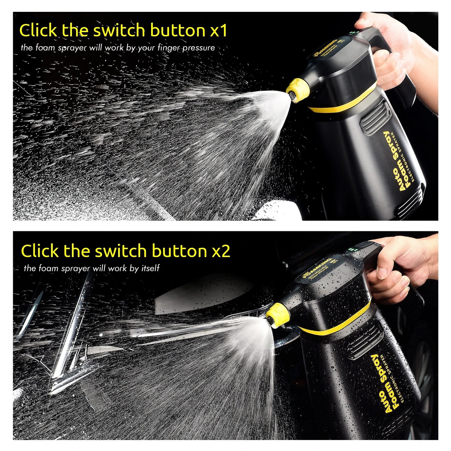 Electric Snow Foam Cannon FoamBoss Car Wash Sprayer With Adjustable Nozzle For Home Garden  Auto De 2