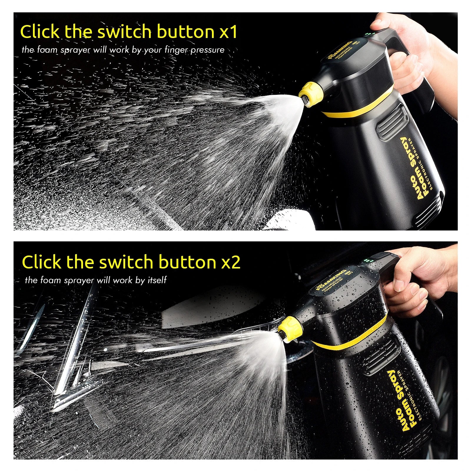 Electric Snow Foam Cannon FoamBoss Car Wash Sprayer With Adjustable Nozzle For Home Garden  Auto De 2