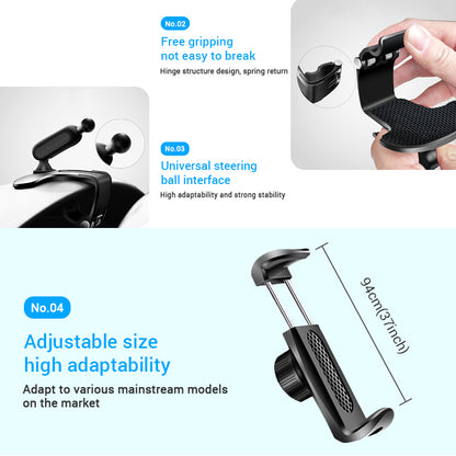 Dashboard Car Phone Holder ABS Sun Visor  Rear View Mirror Mount With 360 Rotation 4