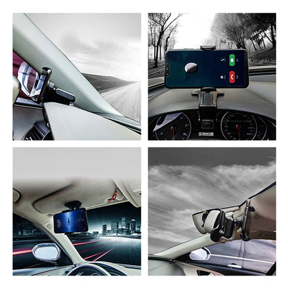Dashboard Car Phone Holder ABS Sun Visor  Rear View Mirror Mount With 360 Rotation 6