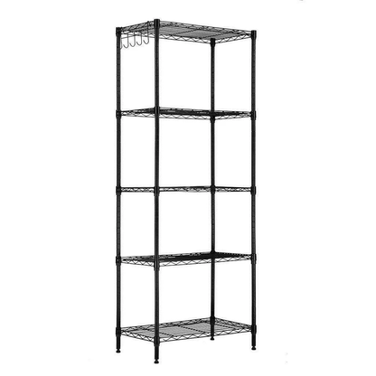 5 Tier Adjustable Wire Shelving Rack  HeavyDuty Commercial Storage Unit 1