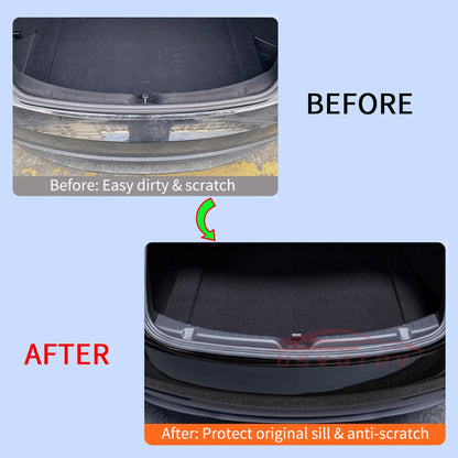 Tesla Model 3 Highland 20242025 Trunk Mats Sill Guard TPE Cargo AntiScratch Protector Accessories 3