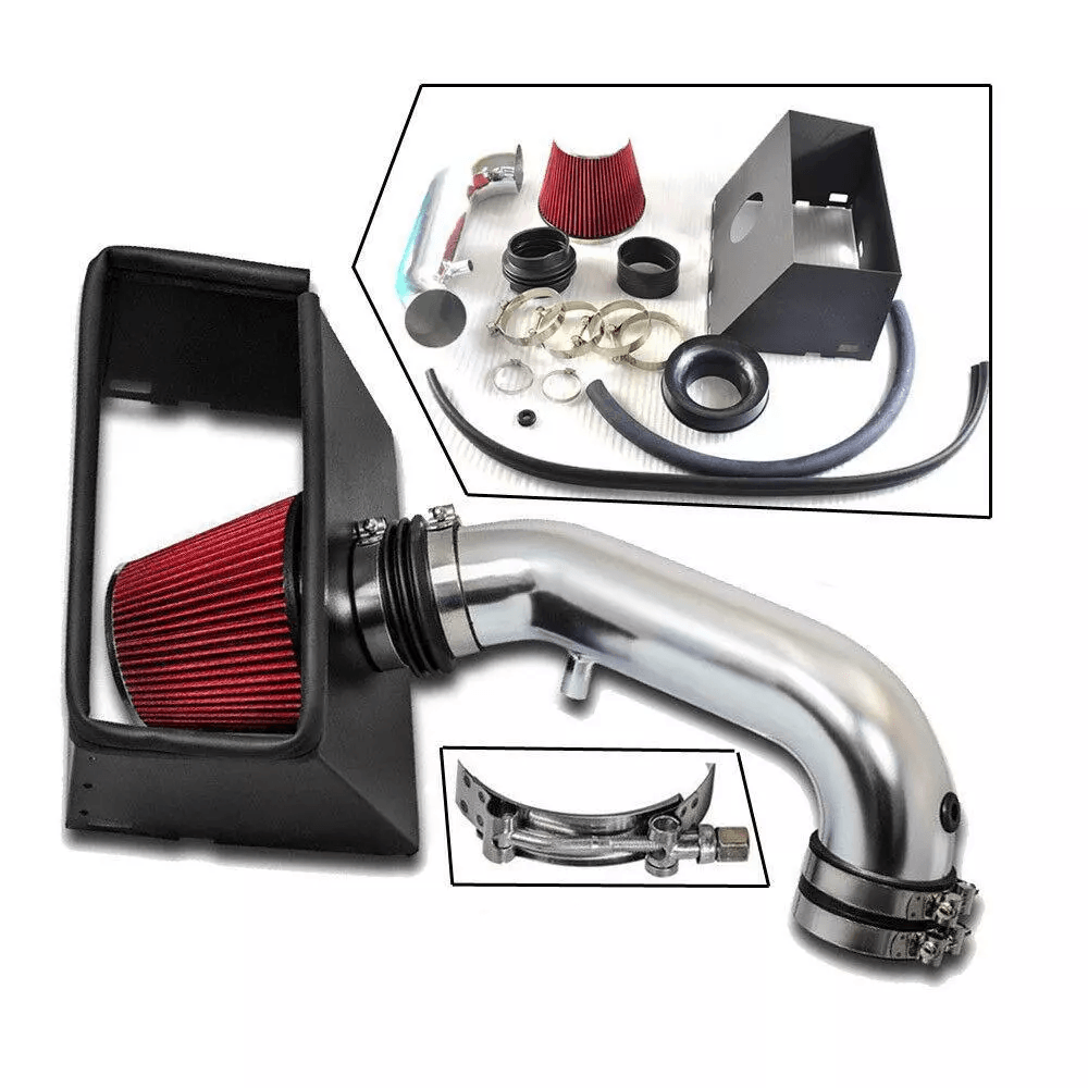 Cold Air Intake Kit with Filter for Dodge Ram 1500 2500 3500 5.7L V8 Red Aluminum Performance Air Intake System