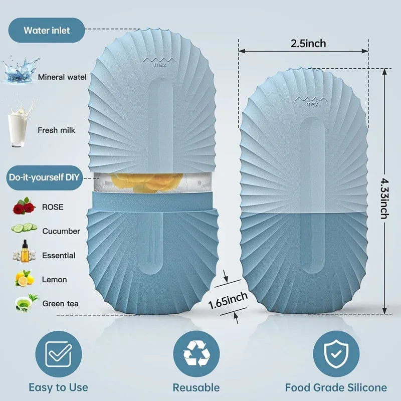 Ice Face Roller  Beauty Massage Mold Silicone Ice Cube For Puffiness Pores  Glowing Skin 3