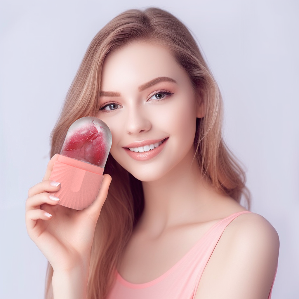 Ice Face Roller  Beauty Massage Mold Silicone Ice Cube For Puffiness Pores  Glowing Skin 1