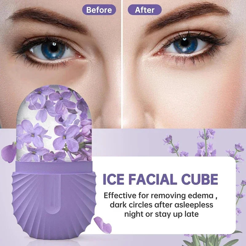 Ice Face Roller  Beauty Massage Mold Silicone Ice Cube For Puffiness Pores  Glowing Skin 2