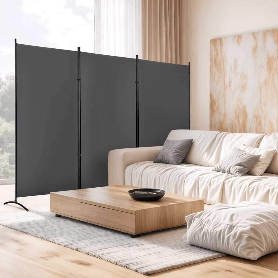 3 Panel Folding Room Divider Privacy Screen Portable Wall Partition For Home  Office 4