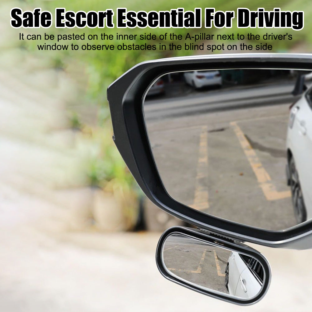 Car Blind Spot Eliminator HD Glass Auxiliary Mirror With 360 Rotation For Safer Lane Changes  Rever 2