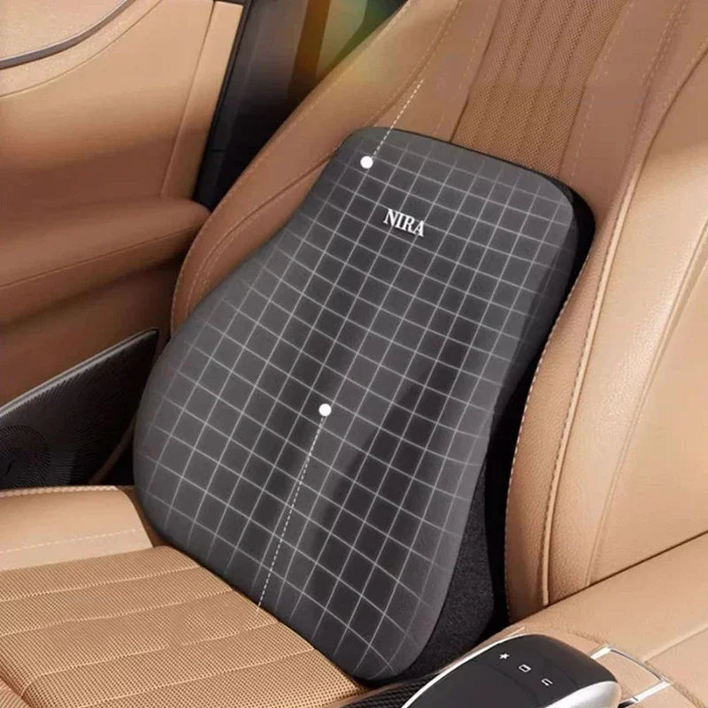 Car Lumbar Support Pillow Memory Foam Headrest  Back Cushion for Ultimate Driving Comfort