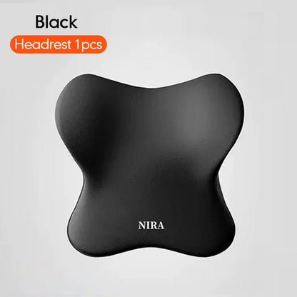 Car Lumbar Support Pillow Memory Foam Headrest  Back Cushion for Ultimate Driving Comfort
