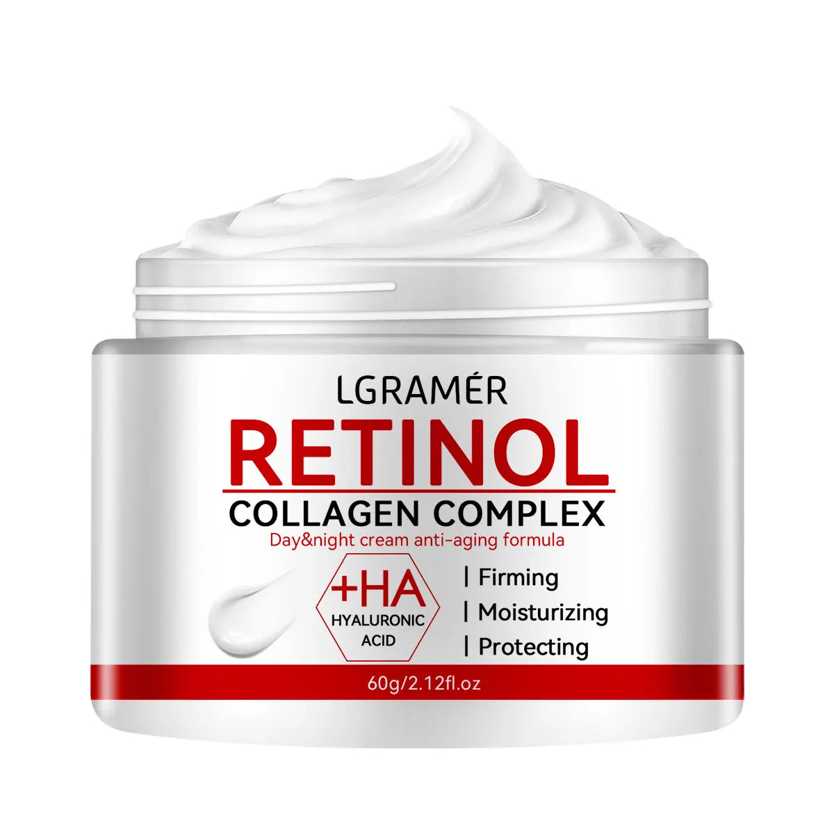 Retinol Lifting Firming Cream, Collagen Face Cream for Smooth Wrinkles, Moisturizer & Brighten Skin