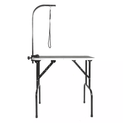 Large Pet Grooming Table Folding Dog Cat Table With Arm Noose  Mesh Tray Portable Black Grooming St 3