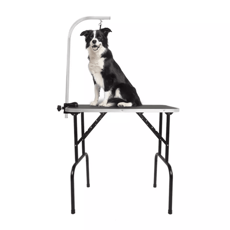 Large Pet Grooming Table Folding Dog Cat Table With Arm Noose  Mesh Tray Portable Black Grooming St 6